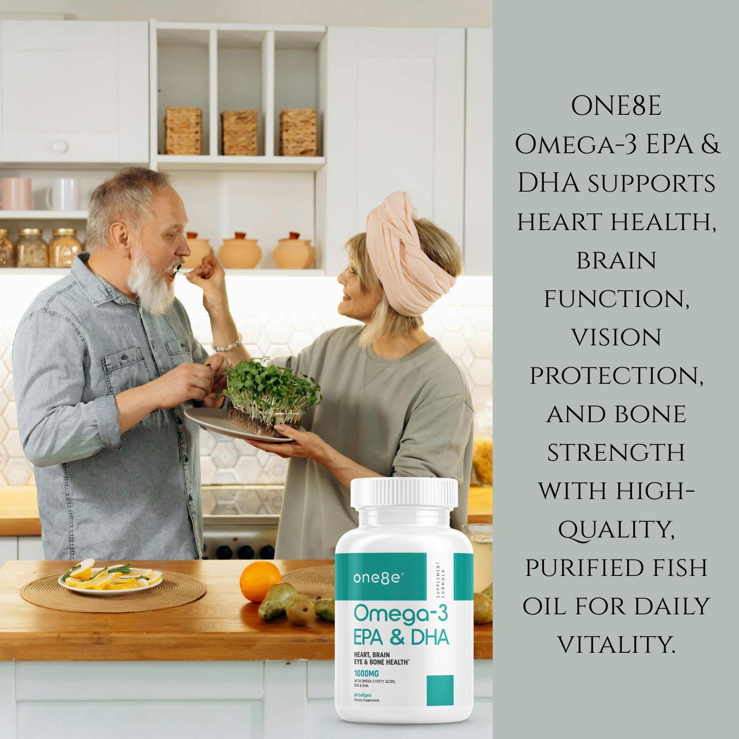 Omega-3 EPA & DHA - Heart, Brain, Eye and Bone Health