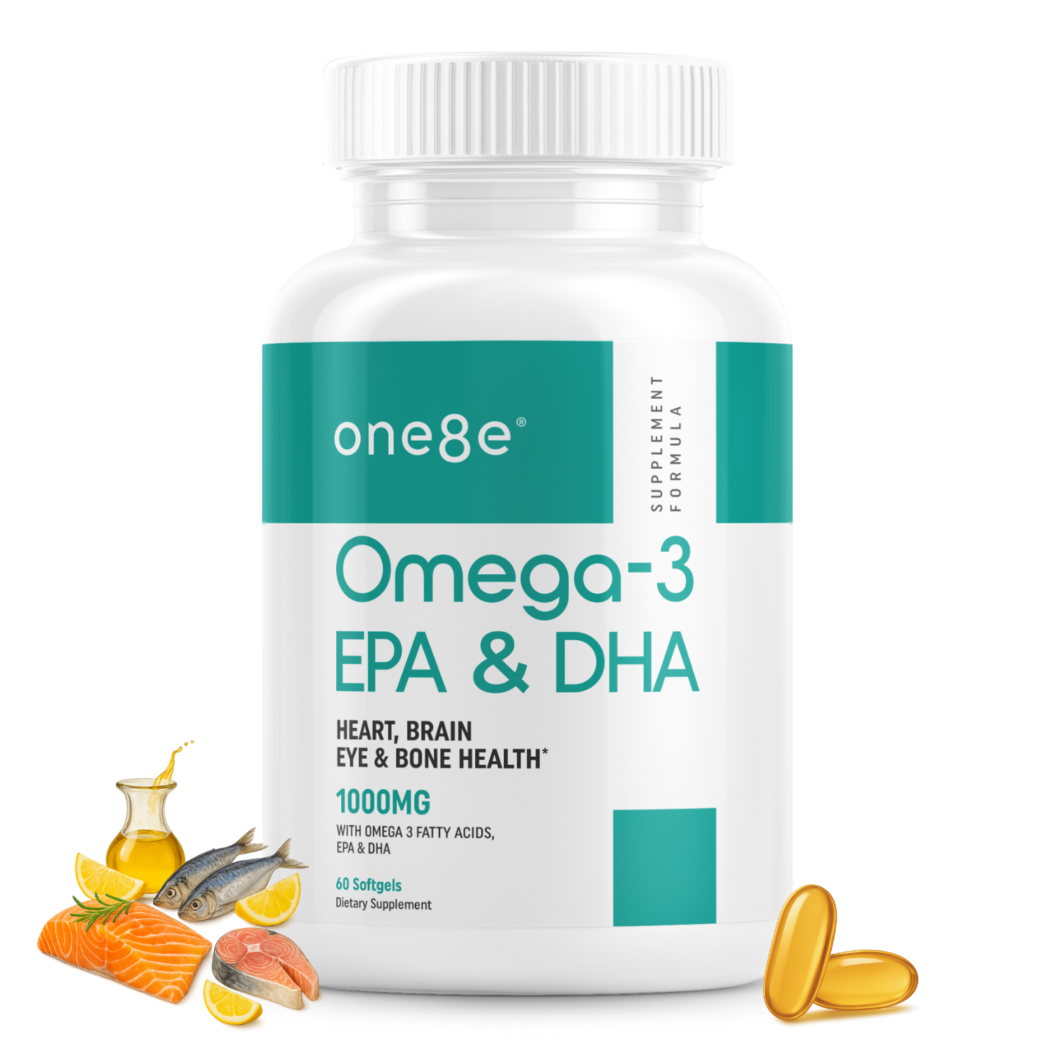 Omega-3 EPA & DHA - Heart, Brain, Eye and Bone Health