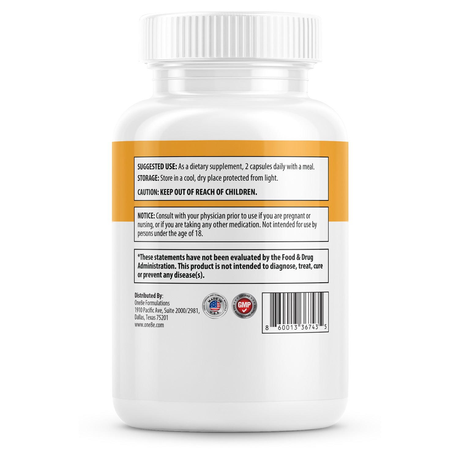 ONE8E Enrgï packaging and ingredients