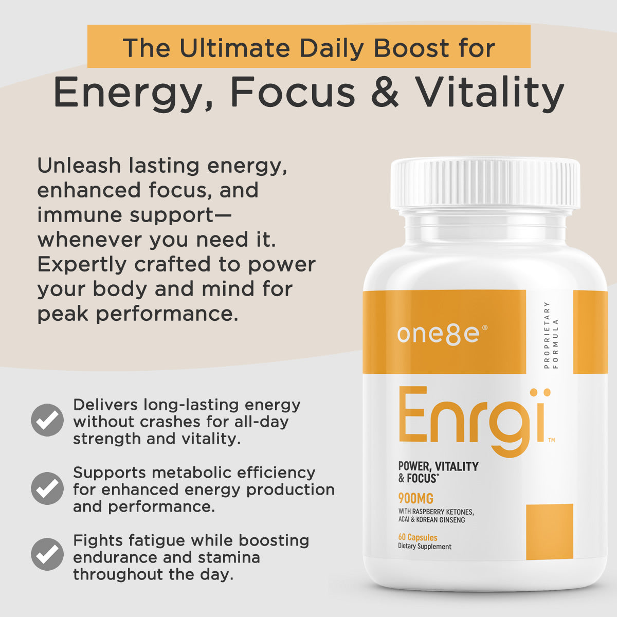 Herbal focus and vitality blend product packaging