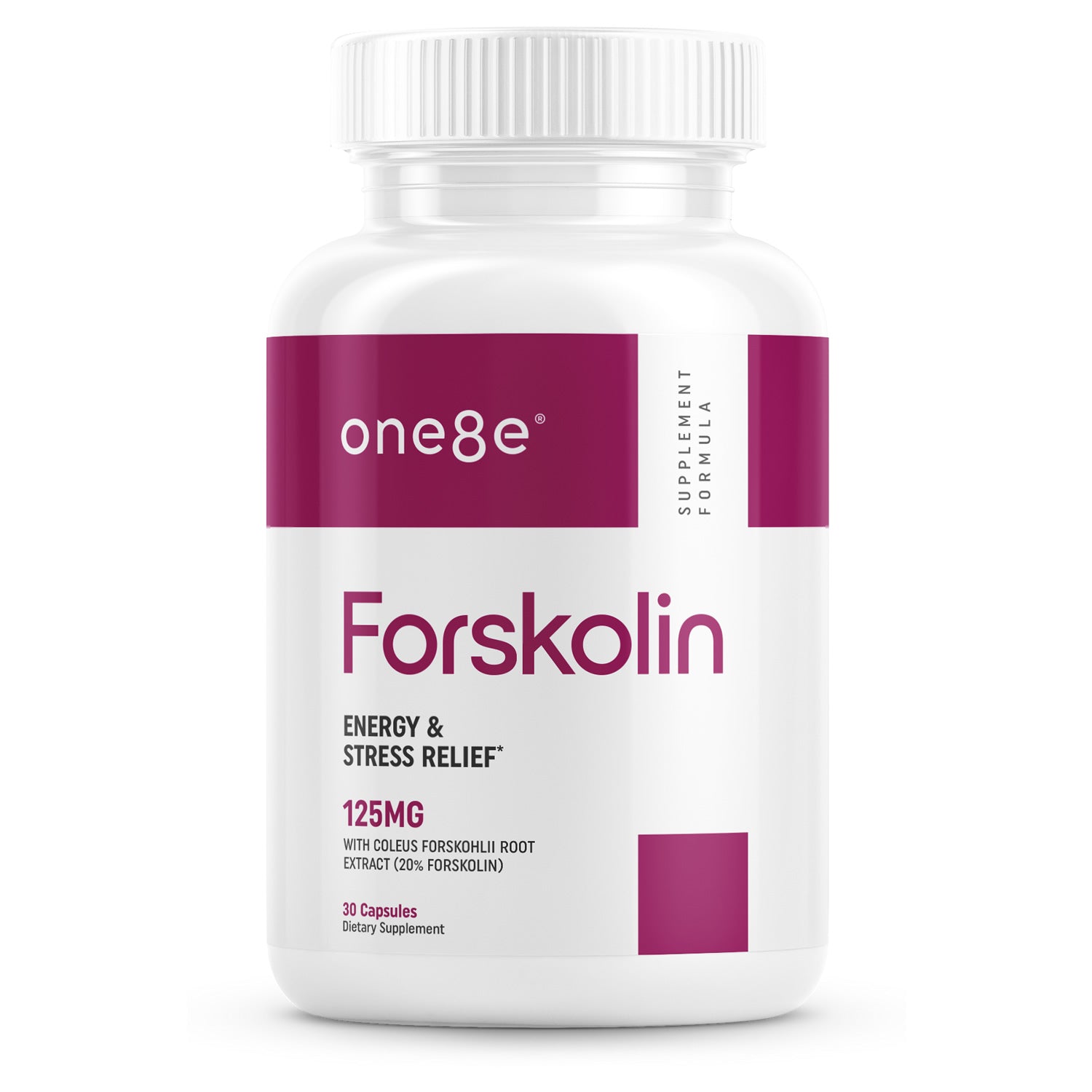 ONE8E Forskolin supplement bottle front view