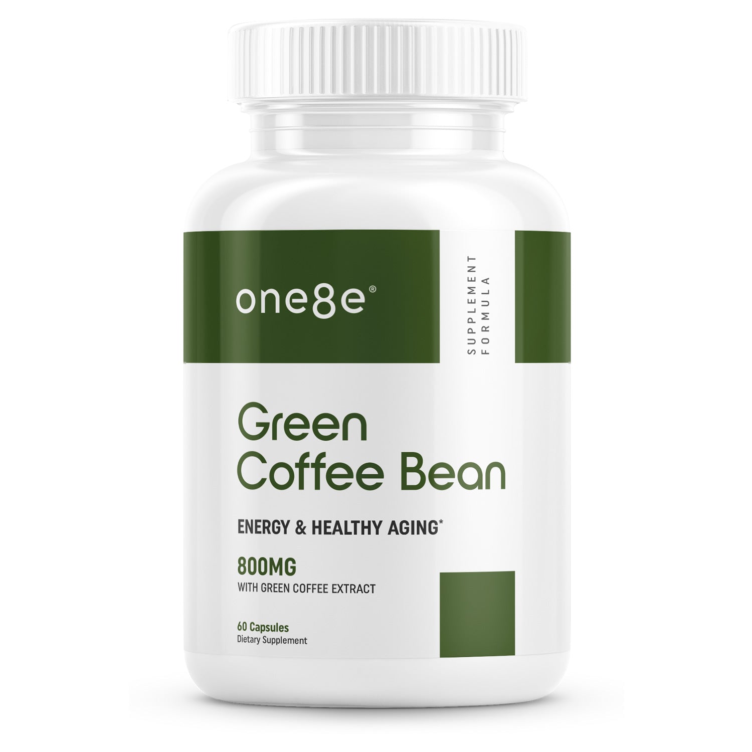Natural green coffee supplement capsules
