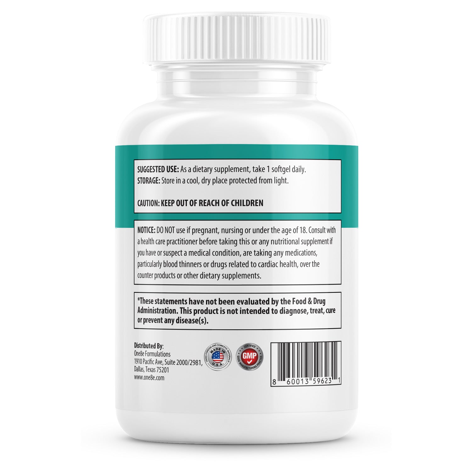 Omega-3 softgels for heart and brain health