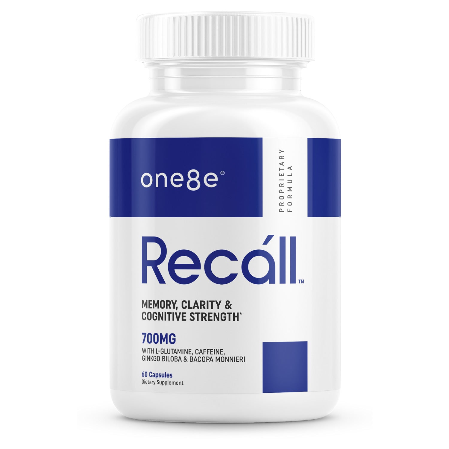 ONE8E Recall brain supplement bottle
