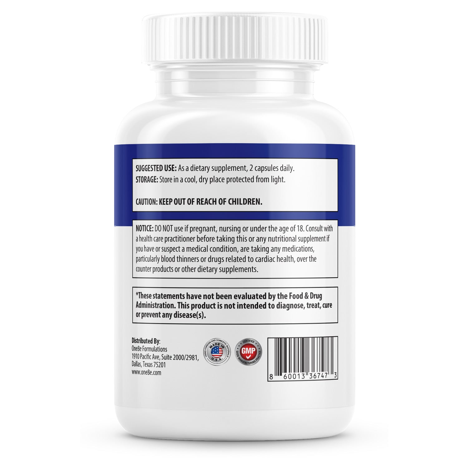 Natural nootropic formula by ONE8E
