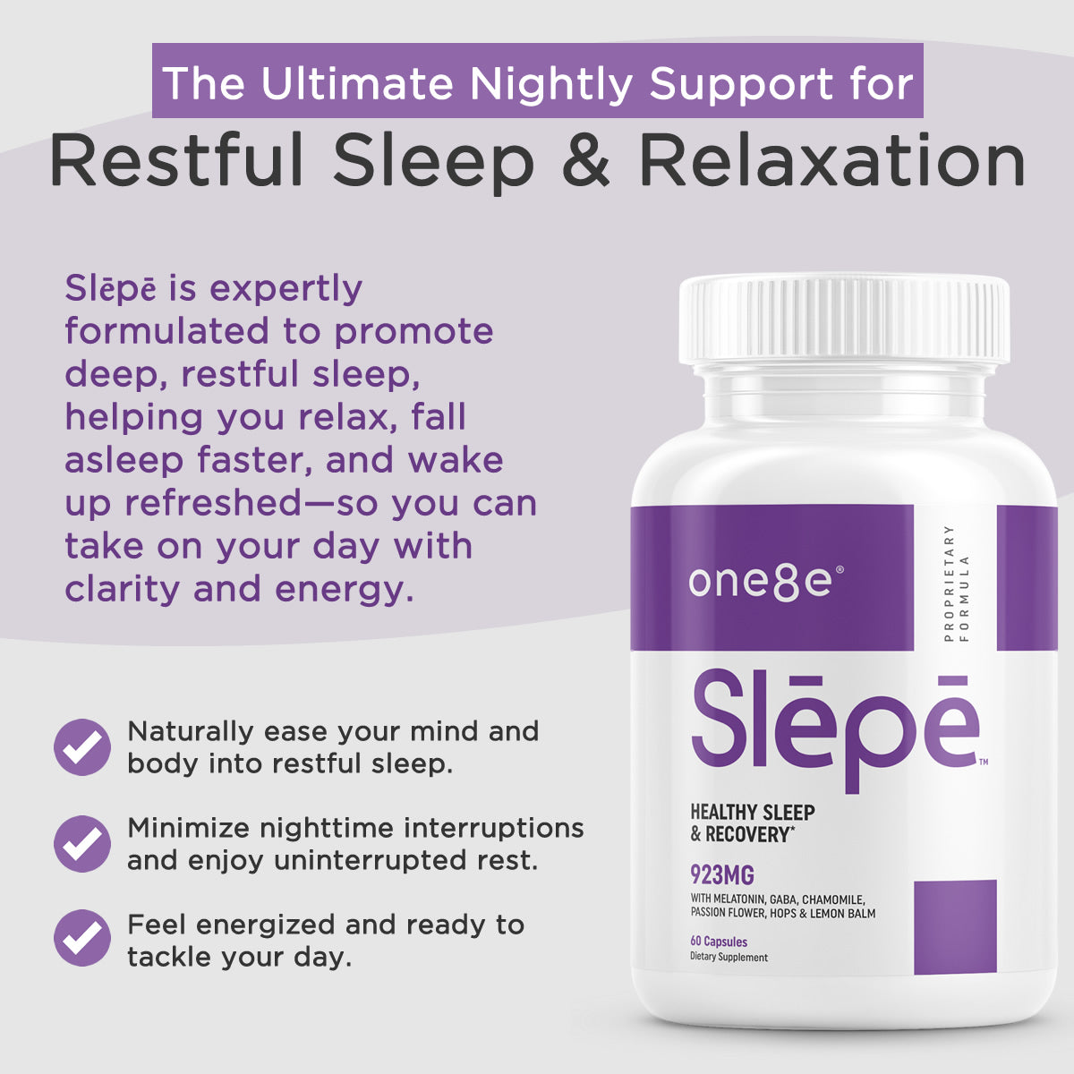 Natural formula for restful and deep sleep
